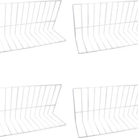Omcan - 30” x 12” x 8” White Wire Freezer Divider, Pack of 4 - 10767