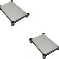 Omcan - 30″ x 18″ Stainless Steel Undershelf for 47693 All Stainless Steel Work Table, Pack of 2 - 47679