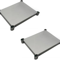 Omcan - 30″ x 24″ Stainless Steel Undershelf for 47694 All Stainless Steel Work Table, Pack of 2 - 47680