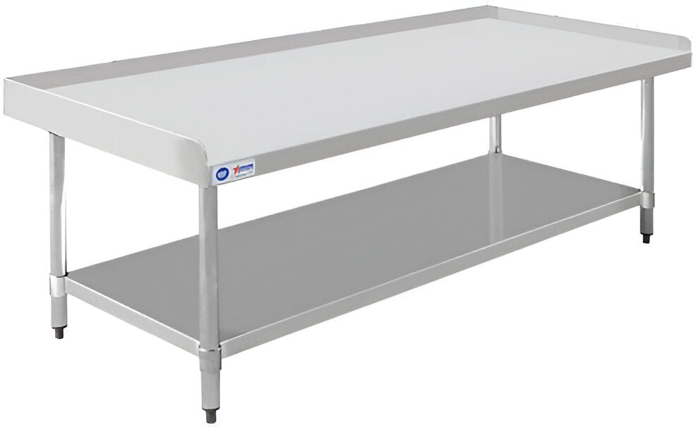 Omcan - 30″ x 72″ Stainless Steel Equipment Stand with Stainless Steel Undershelf and Legs - 47699
