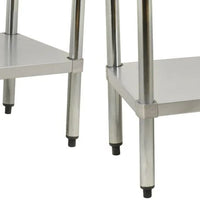 Omcan - 30” x 72” Standard Undershelf For Work Tables, Pack of 2 - 22105