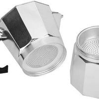 Omcan - 300 ml Aluminum Alloy Stovetop Espresso Maker, Pack of 6 Cups, Pack of 8 - 47437