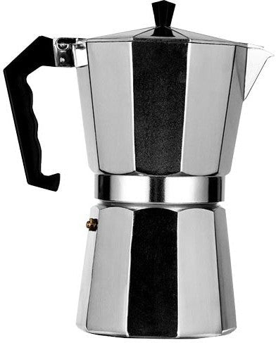 Omcan - 300 ml Aluminum Alloy Stovetop Espresso Maker, Pack of 6 Cups, Pack of 8 - 47437