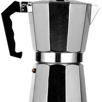 Omcan - 300 ml Aluminum Alloy Stovetop Espresso Maker, Pack of 6 Cups, Pack of 8 - 47437