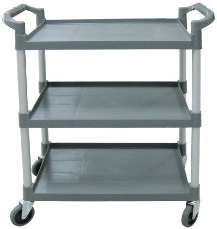 Omcan - 31″ x 20″ Gray Plastic Bussing Cart - 47128