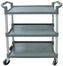 Omcan -  31″ x 20″ Gray Plastic Bussing Cart - 47128