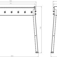 Omcan - 31.5″ x 12.6″ Stainless Steel Charcoal BBQ Grill with Stainless Steel Brazier - CE-IT-0291