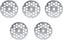 Omcan - #32 (12 mm) Carbon Steel Hubless 3-Notch Meat Grinder Plate, Pack of 4 - 11263