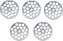 Omcan - #32 (16 mm) Carbon Steel Hubless Meat Grinder Plate, Pack of 4 - 11265