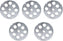 Omcan - #32 (18 mm) Carbon Steel Hubless Meat Grinder Plate, Pack of 4 - 11266