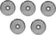 Omcan - #32 (3.6 mm) Carbon Steel Hubless Meat Grinder Plate, Pack of 4 - 11258