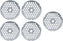 Omcan - #32 (8 mm) Carbon Steel Hubless Meat Grinder Plate, Pack of 4 - 11261