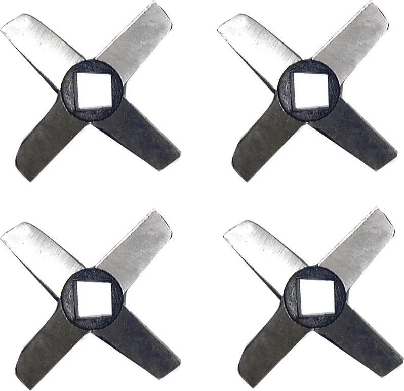 Omcan - #32 Carbon Steel Meat Grinder Knife, Pack of 3 - 43570