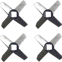 Omcan - #32 Carbon Steel Meat Grinder Knife, Pack of 4 - 43570