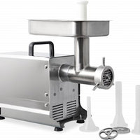 Omcan - #32 Commercial Heavy-Duty Fan-Cooled Counter-Style Meat Grinder with 2 HP Micro Switch - MG-CN-0032-M