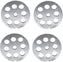 Omcan - #32 European-Style (18 mm) Stainless Steel Hubless Meat Grinder Plate, Pack of 2 - 11233
