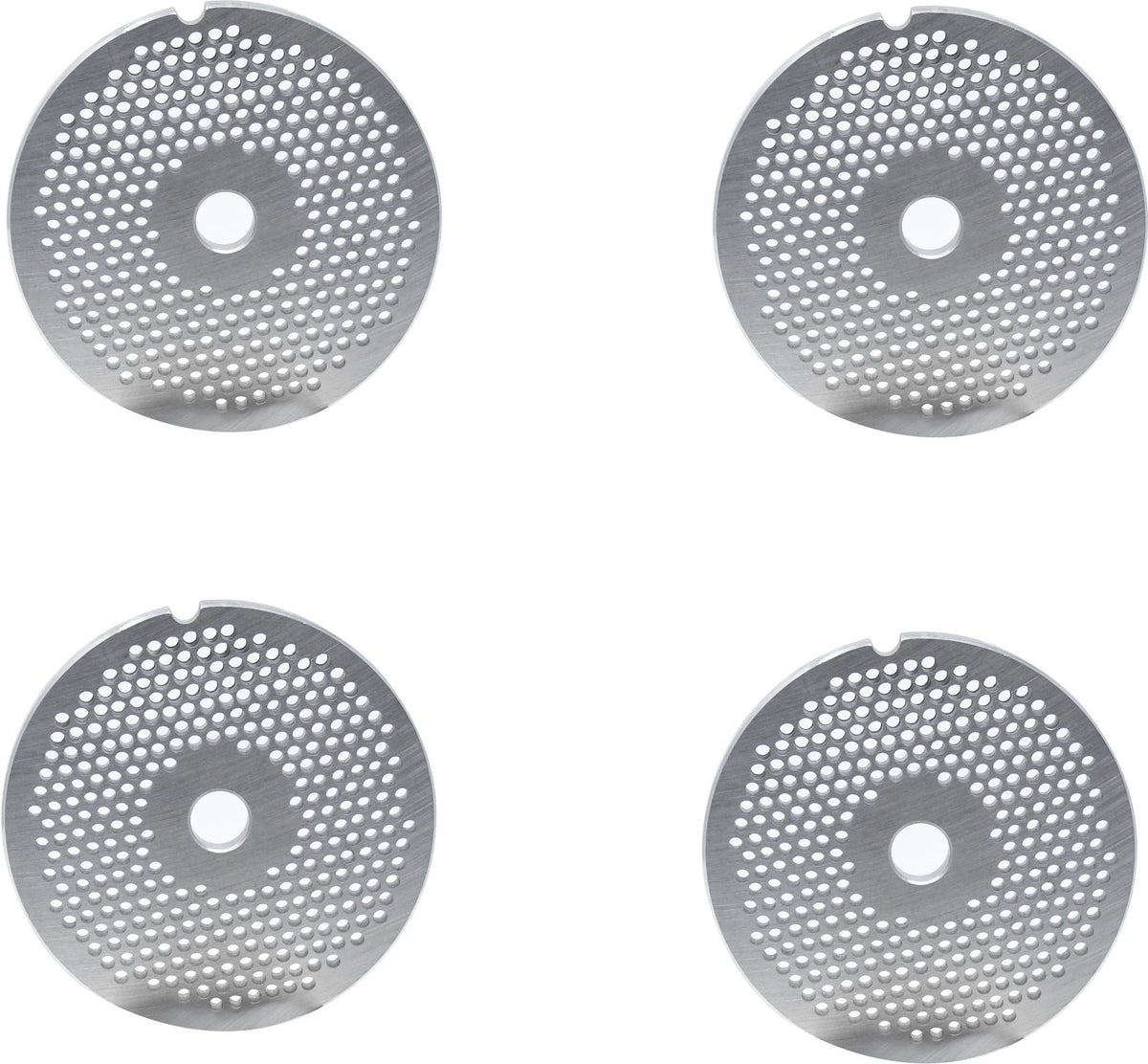 Omcan - #32 European-Style (3.2 mm) Stainless Steel Hubless Meat Grinder Plate, Pack of 2 - 11227