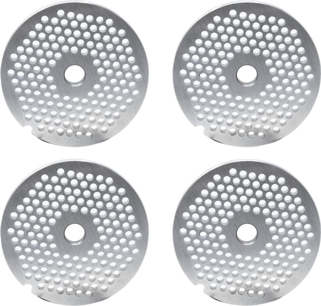 Omcan - #32 European-Style (4.8 mm) Stainless Steel Hubless Meat Grinder Plate, Pack of 2 - 11228
