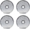 Omcan - #32 European-Style (4.8 mm) Stainless Steel Hubless Meat Grinder Plate, Pack of 2 - 11228