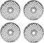 Omcan - #32 European-Style (6 mm) Stainless Steel Hubless Meat Grinder Plate, Pack of 2 - 11229