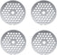 Omcan - #32 European-Style (8 mm) Stainless Steel Hubless Meat Grinder Plate, Pack of 2 - 11230