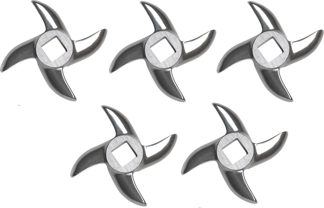 Omcan - #32 European-Style Meat Grinder Knife, Pack of 3 - 11079