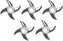 Omcan - #32 European-Style Meat Grinder Knife, Pack of 3 - 11079