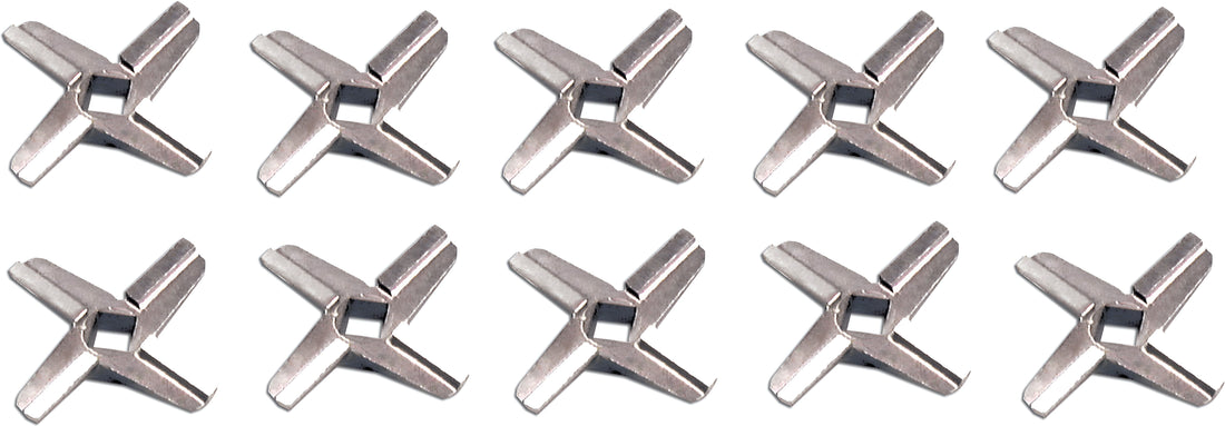 Omcan - #32 Hard Steel Meat Grinder Knife, Pack of 3 - 11082
