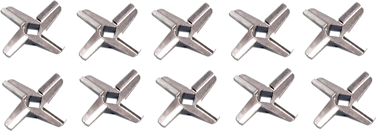 Omcan - #32 Hard Steel Meat Grinder Knife, Pack of 3 - 11082