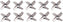 Omcan - #32 Hard Steel Meat Grinder Knife, Pack of 3 - 11082