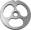 Omcan - #32 Kidney Plate 3 Holes, One Notch, Without Hub for Meat Grinder, Pack of 4 - 47759