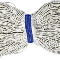 Omcan - 32 Oz White Yarn Mop Head With Loop End, Pack of 20 - 80896