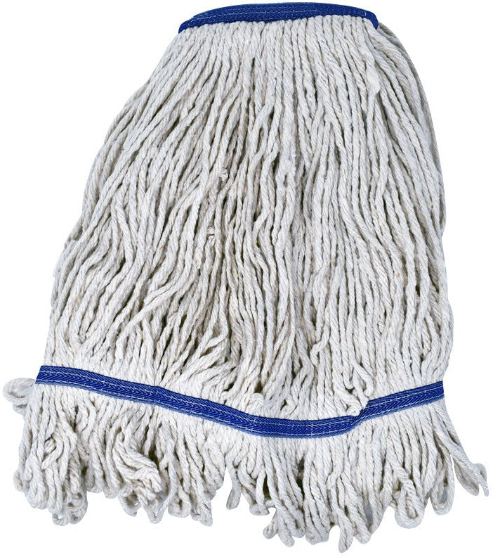 Omcan - 32 Oz White Yarn Mop Head With Loop End, Pack of 20 - 80896