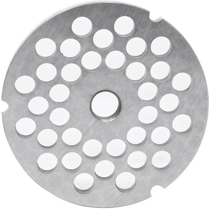 Omcan - #32 Round Carbon Seel Machine Plate, Hubless, 10mm (3/8″) Three Notches, Pack of 4 - 44290