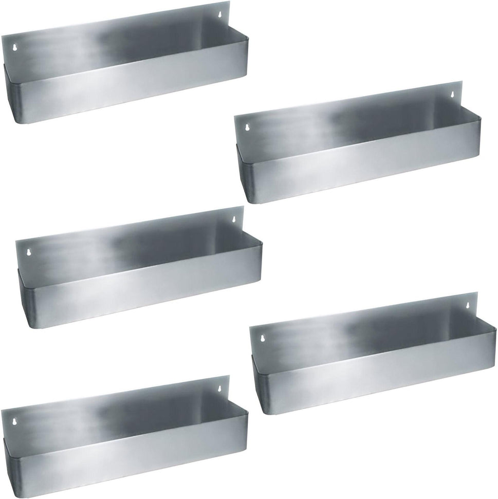 Omcan - 32" Stainless Steel Single Speed Bar Rail, Pack of 5 - 80863