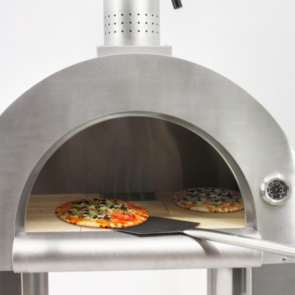Omcan - 32" Stainless Steel Wood Fired Pizza Oven - 43113