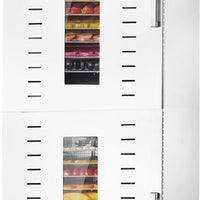 Omcan - 32 Trays 2-Door Stainless Steel Food Dehydrator with Digital Control and LED Light - 48177