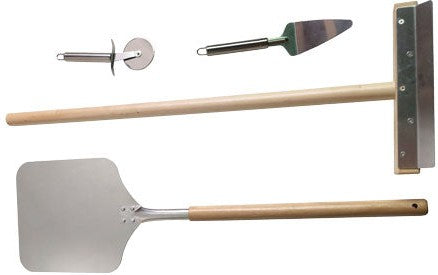 Omcan - 32″ Wood Fired Pizza Oven Stainless Steel with Red Enamel Coating Shield - 48113