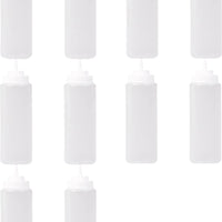 Omcan - 32 oz Clear Condiment Squeeze Bottles, Pack of 6 (946 ml), Pack of 10 - 40476