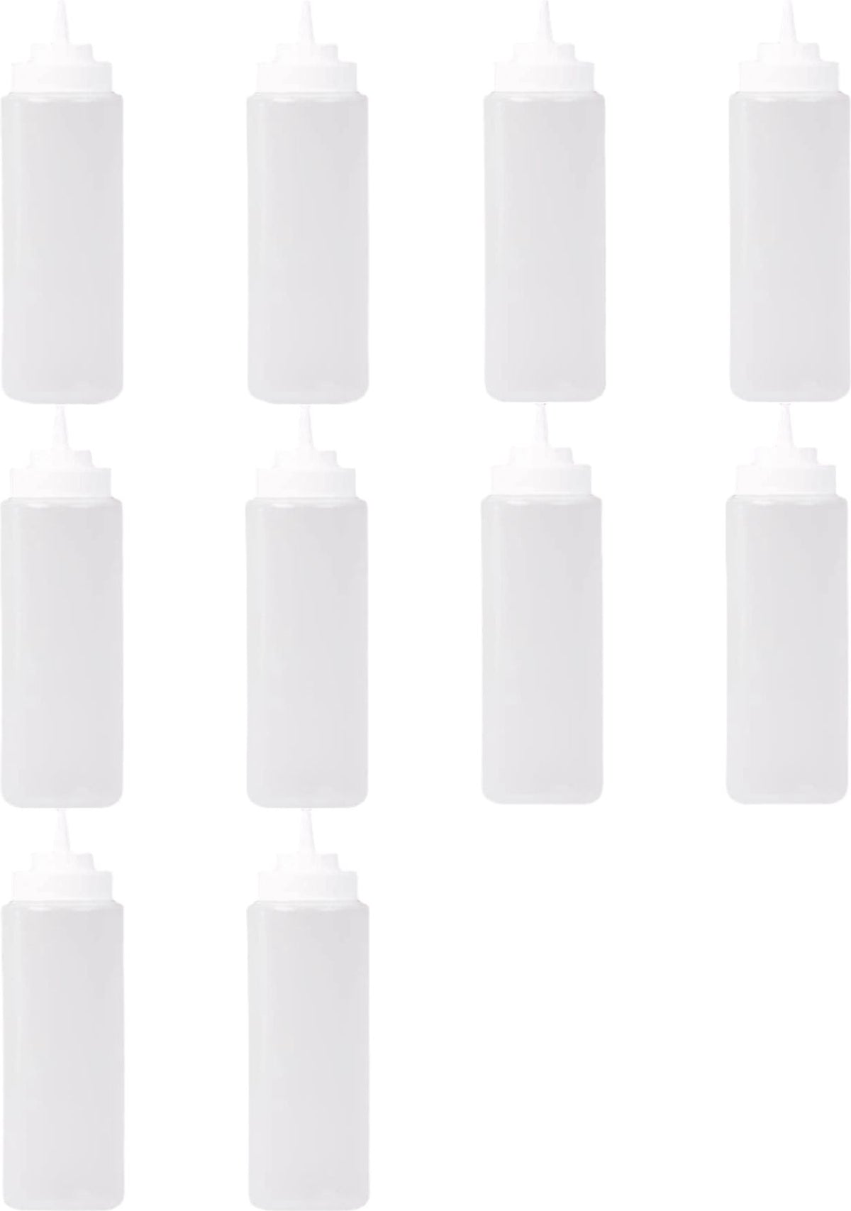 Omcan - 32 oz Clear Condiment Squeeze Bottles, Pack of 60 - 40476