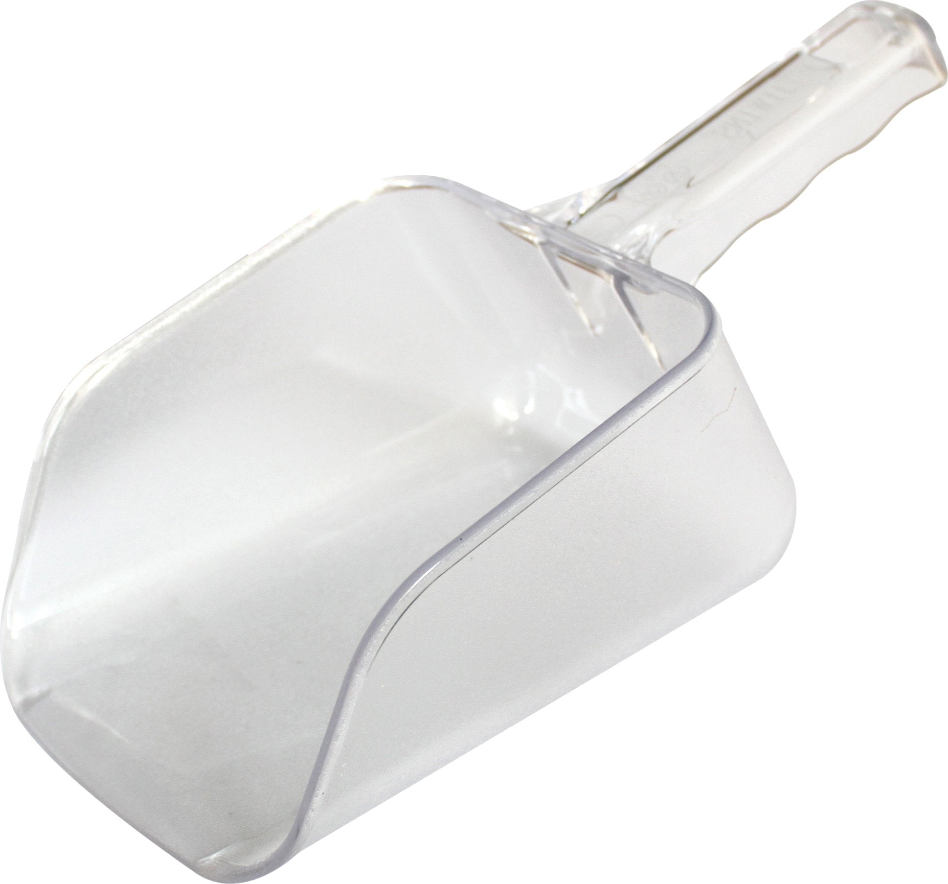 Omcan - 32 oz Clear Plastic Utility Scoop, 20/cs - 80323