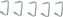 Omcan - 3/4” Galvanized Blunt Hog Rings, Pack of 4 - 19765