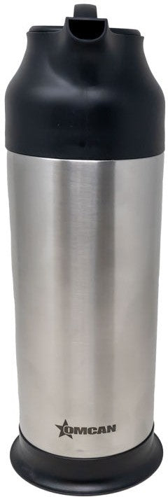 Omcan - 34 Oz (1 L) Stainless Steel Insulated Thermal Coffee Carafe/Server, Pack of 3 - 47444