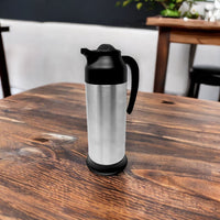 Omcan - 34 Oz (1 L) Stainless Steel Insulated Thermal Coffee Carafe/Server, Pack of 3 - 47444