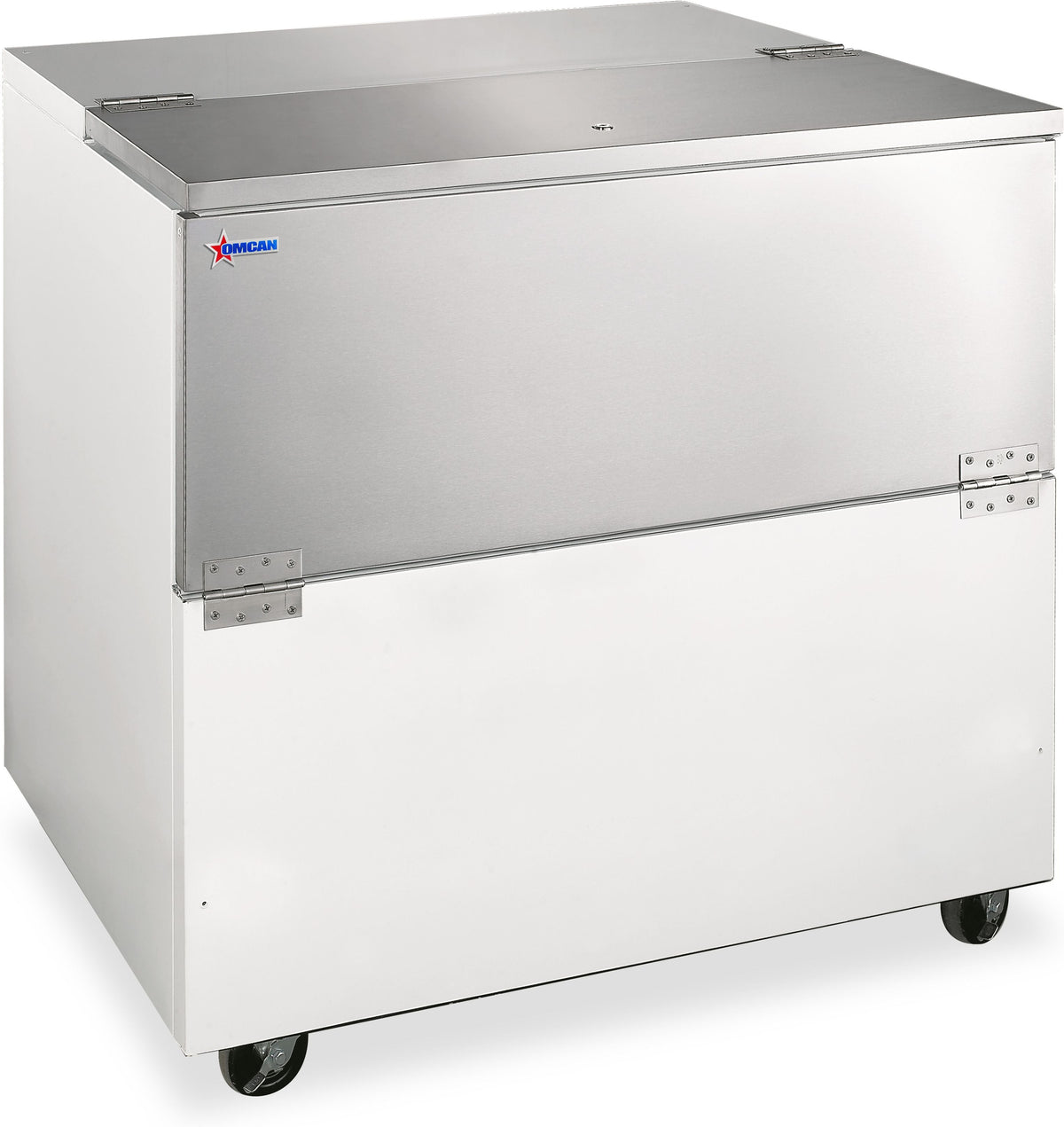 Omcan - 34" Stainless Steel Milk Cooler with 12.4 Cu.Ft. Capacity - 50101