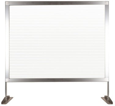 Omcan - 34" x 32.5" Clear-Fluted Polycarbonate Countertop Panel - 46762