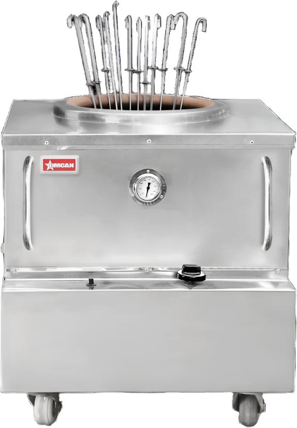 Omcan - 34" x 34" Natural Gas Stainless Steel Square Tandoor Oven - 49092