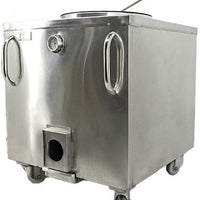 Omcan - 34" x 34" Square Drum Stainless Steel Charcoal Tandoor Clay Oven - 47442