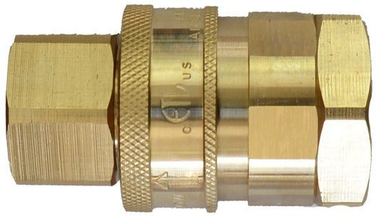 Omcan - 3/4″ x 48″ Mobile Gas Connector Hose Kit With 2 Elbows/Full Port Valve And Quick Disconnect - 47871