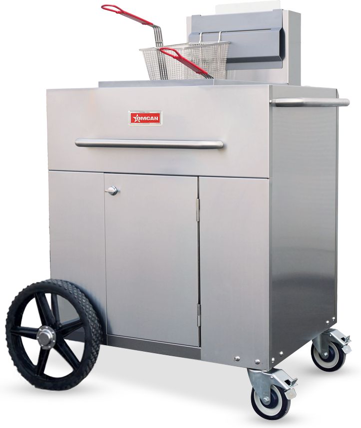 Omcan - 35-40 lb Propane Gas SingleTank Outdoor Portable Fryer - 47354